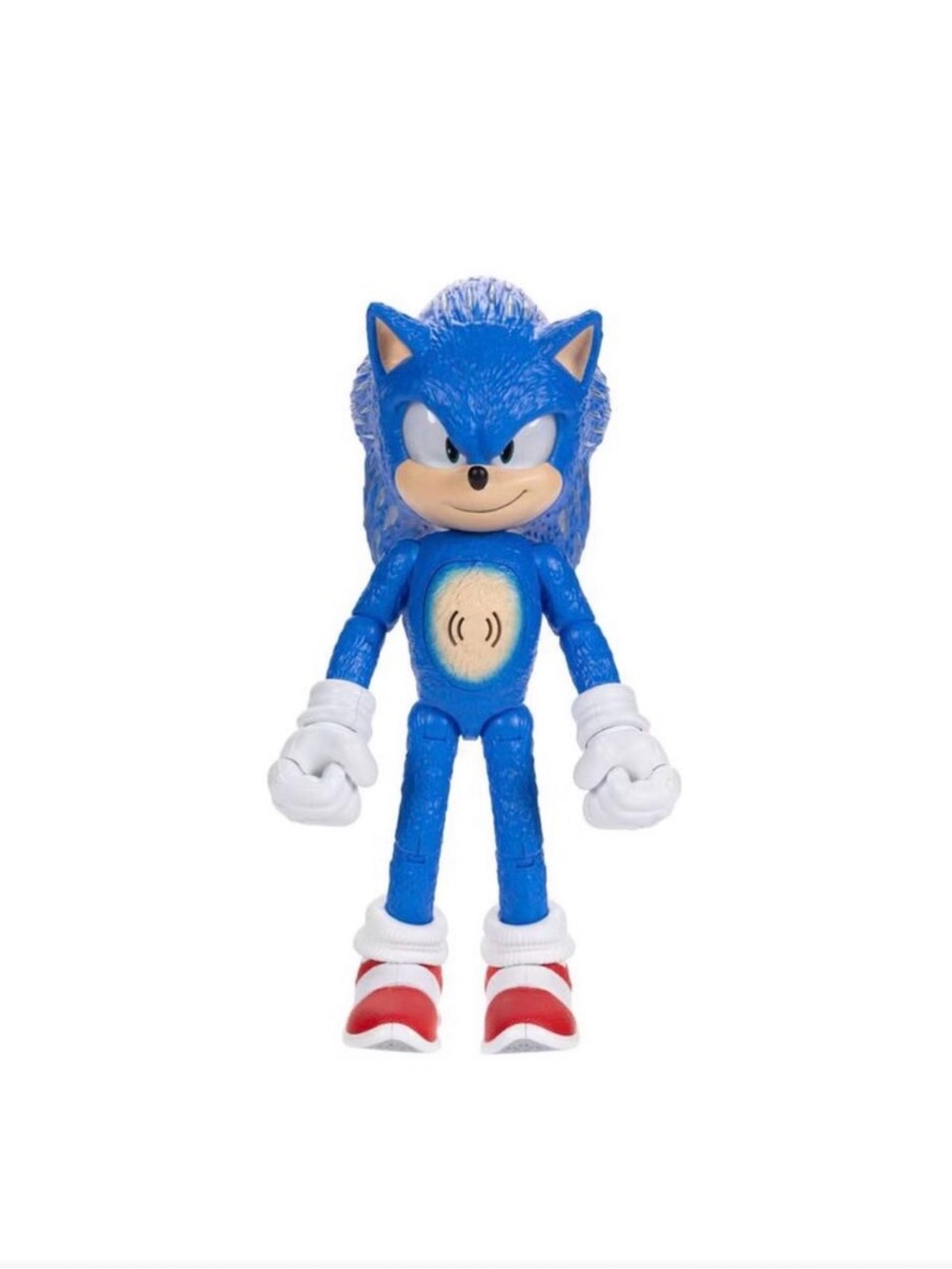 Sonic the Hedgehog Blue Action Figure with White Gloves and Red Shoes